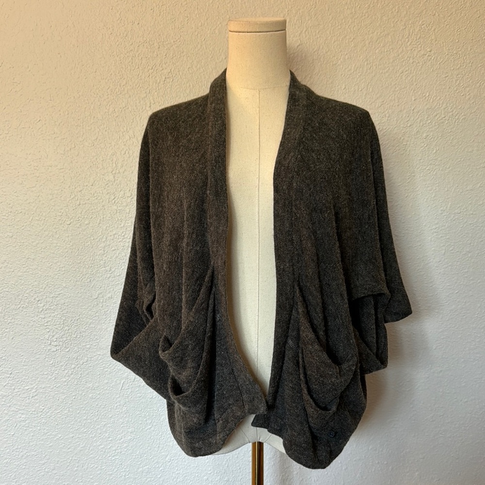 ART Shrug/Cocoon Style Gray Sweater size Large
